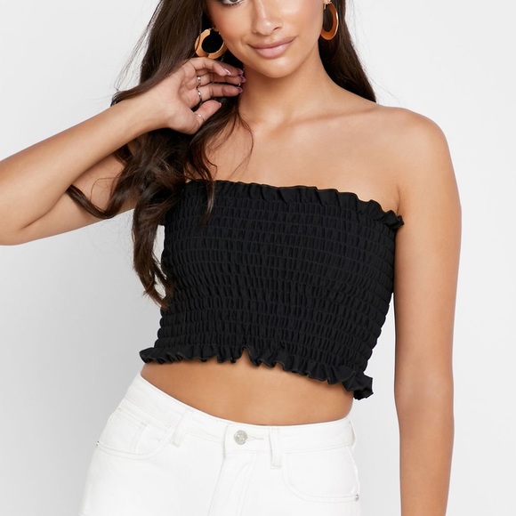 Missguided Frilly Tube Top - Picture 1 of 4